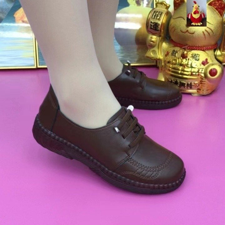 Soft Leather Women's Thin Shoes Beef Tendon Soft Bottom Soft Surface Non-slip