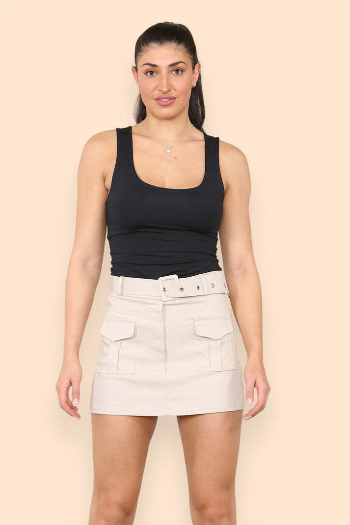 Belted Cargo Skorts